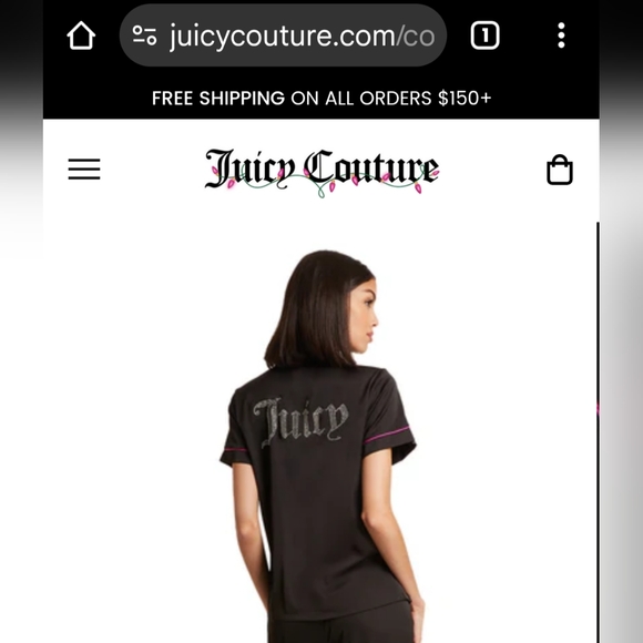 Juicy Couture Sleepwear Top ๐ค๐ฉท - Picture 1 of 9